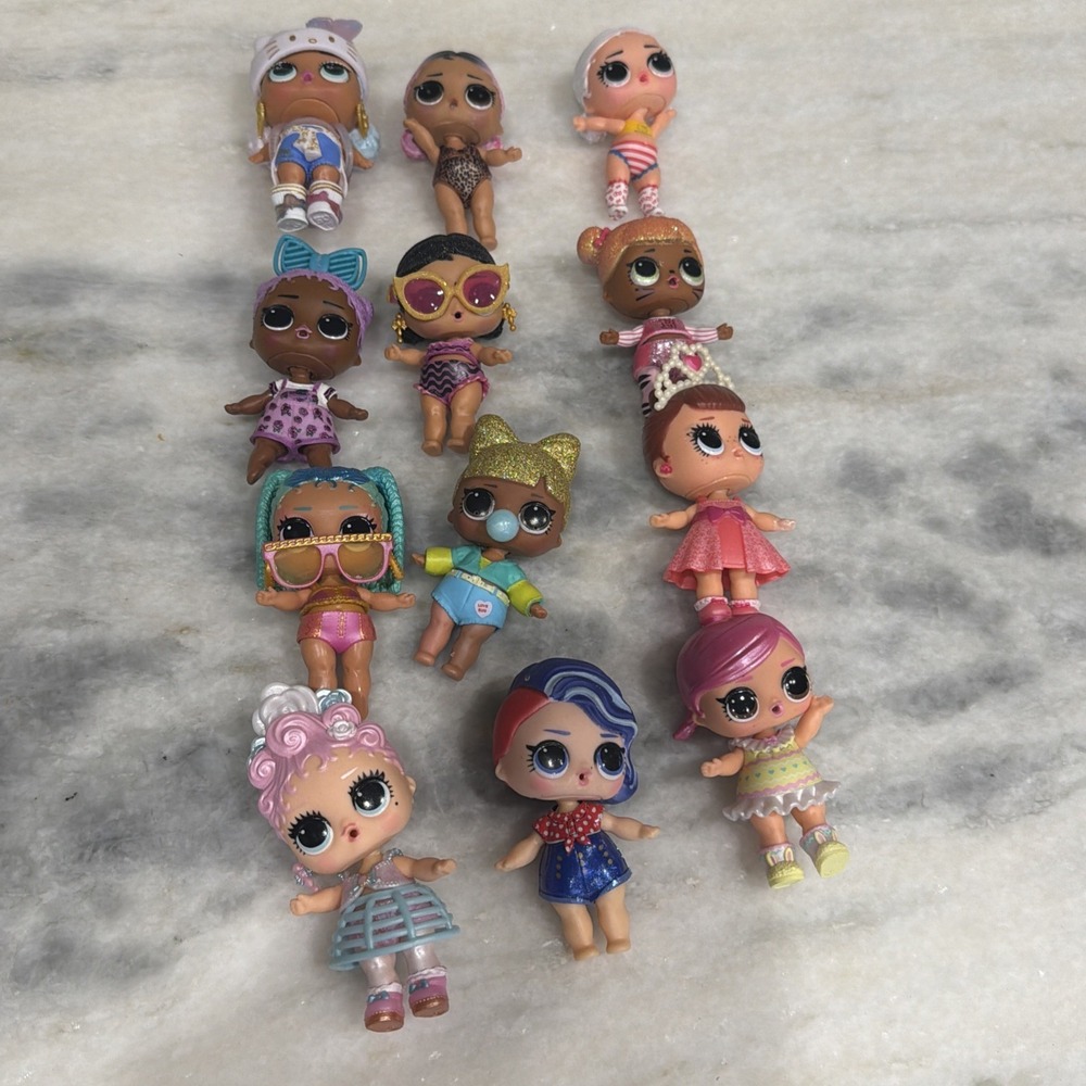 LOL Surprise Dolls Lot of 12 Mixed Characters MGA Toys Preowned
